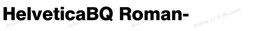 HelveticaBQ Roman字体转换